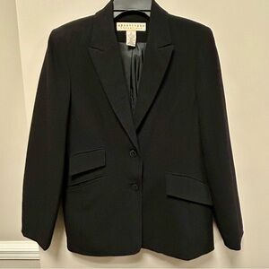 Black Women's Blazer Sz 4 Apostrophe Essentials EUC